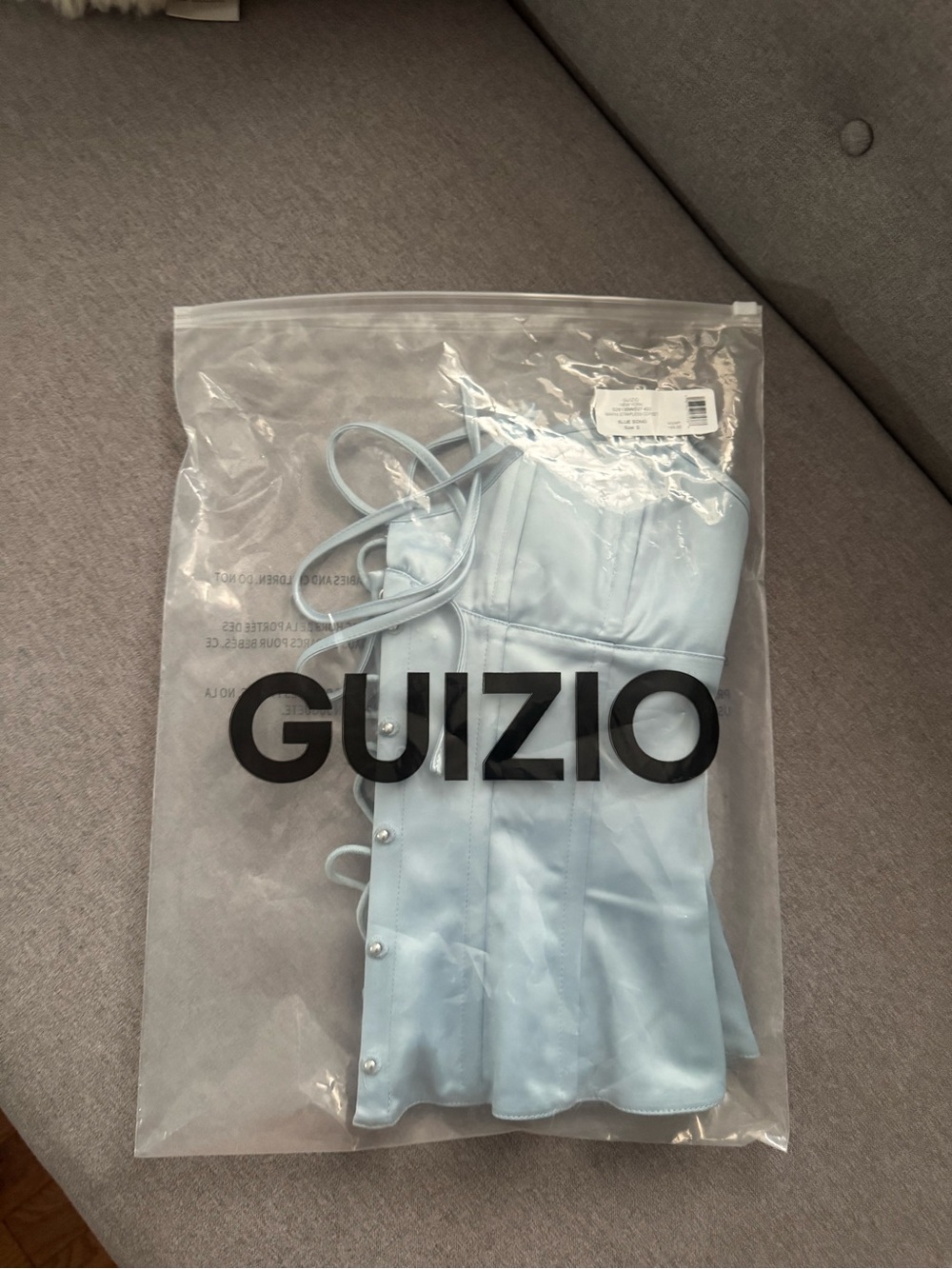 Danielle Guizio Marini Corset In Blue Song Size Small ๐ฉต - Picture 10 of 11